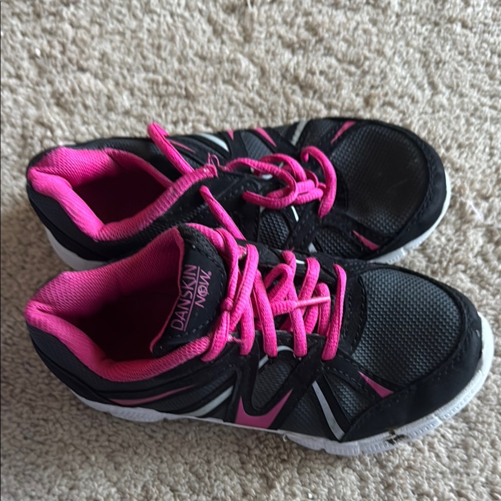 Danskin Now Black and Pink Athletic Sneakers